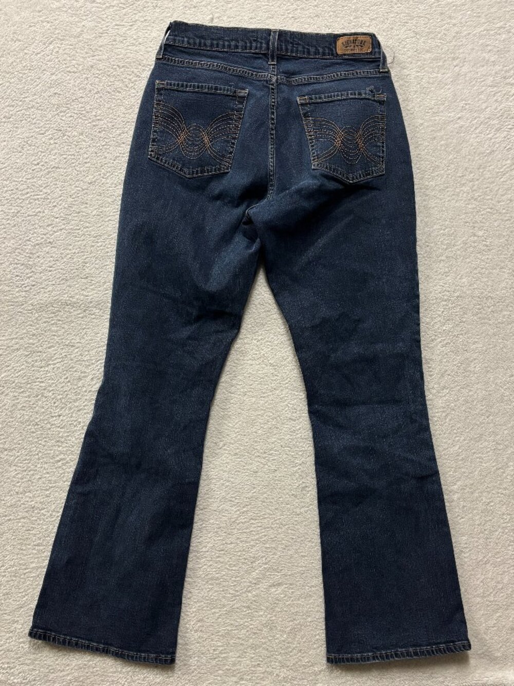 Levi Jeans Womens 8 S/C Curvy Bootcut Dark Wash Denim Signature Cowgirl Rodeo